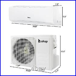 11000 BTU Ductless AC 4-in-1 Mini Split Air Conditioner and Heat Pump 17 SEER
