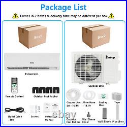 11000 BTU Ductless Mini Split Air Conditioner & Heat Pump 17 SEER Inverter AC