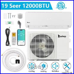 12000 BTU 19 SEER Ductless Mini-Split Air Conditioner With WIFI/Cooling/Heating