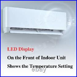 12000 BTU Air Conditioner Heat Pump Ductless Mini Split AC 22 SEER2 110V 1 Ton