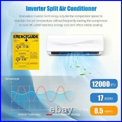 12000 BTU Air Conditioner Mini Split 17 SEER INVERTER AC Ductless Heater Cooling