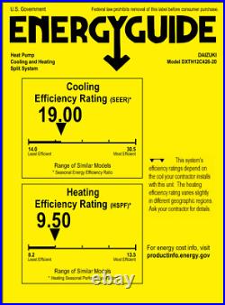 12000 BTU Air Conditioner Mini Split 19 SEER2 INVERTER Ductless Heat Pump 220V