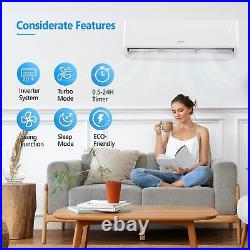 12000 BTU Air Conditioner Mini Split AC Ductless HEAT PUMP 22 SEER 750 sq. Ft