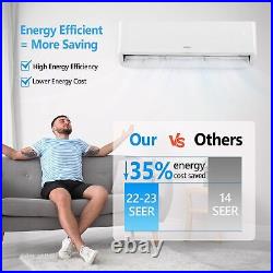 12000 BTU Air Conditioner Mini Split AC Ductless HEAT PUMP 22 SEER 750 sq. Ft