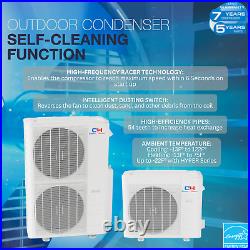 12000 BTU Ceiling Cassette Mini Split Heat Pump Air Conditioner 230V 21.5 SEER