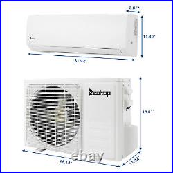 12000 BTU Mini Split Air Conditioner Cooling Heat Pump Systems 230V 19 SEER Home