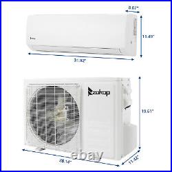 12K BTU Mini Split Air Conditioner & Heater, 19 SEER 115V Inverter AC Ductless