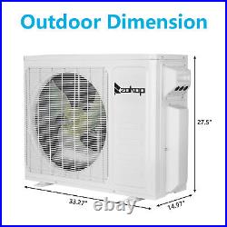 18000 BTU Dual Zone 9000 BTU+ 9000 BTU 19 SEER Mini Split Air Conditioner & Heat