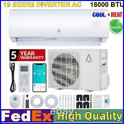 18000 BTU Mini Split Air Conditioner and Heat Pump 19 SEER Ductless AC 1.5TON