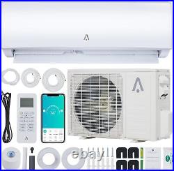 18000 BTU Smart Mini Split AC Heating Cooling 19 SEER Inverter Air Conditioner