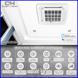 24000 BTU Ceiling Cassette Mini Split Heat Pump Air Conditioner 230V 20 SEER