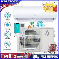 24000 BTU Ductless Mini Split Air Conditioner & Heat Pump 19 SEER Inverter 220V