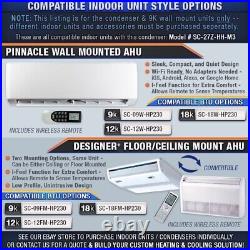 24K BTU 23 SEER 3 Zone x 9K Stealth AC Cooling & MAX Heat Pump Mini-Split System