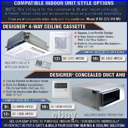 24K BTU 23 SEER 3 Zone x 9K Stealth AC Cooling & MAX Heat Pump Mini-Split System