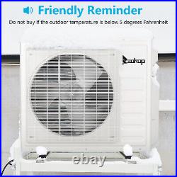 27000 BTU 208 /230V 19 SEER Tri 3 Zone Wifi Mini Split Heat Pump Air Conditioner