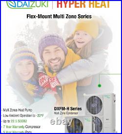 28000 BTU Tri Zone Ductless Mini Split Air Conditioner and Heat Pump 23 SEER2