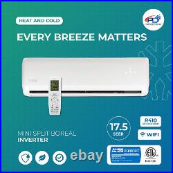 36000 BTU Air Conditioner Mini Split 20 SEER2 WIFI INVERTER Heat Pump 220V