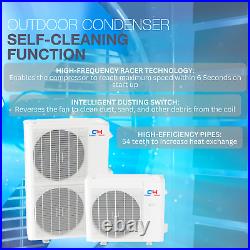 36000 BTU Ductless AC Mini Split Heat Pump Air Conditioner 17.5 SEER 3 TON