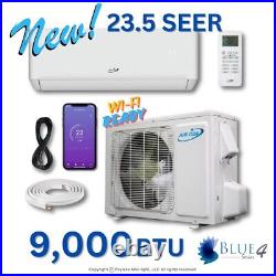 9000 BTU Air-Con Ductless Mini Split Air Conditioner Heat Pump 23.5 Seer 220v