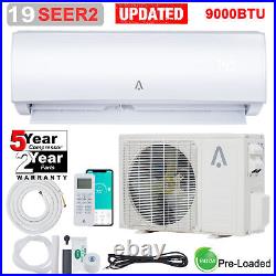 9000 BTU Mini Split Ductless Air Conditioner Heat Pump 19 SEER2 Inverter AC WiFi