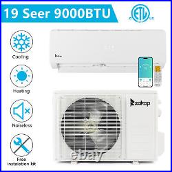 9000 BTU Wifi 19 SEER Mini Split Air Conditioner & Heater AC Ductless Inverter