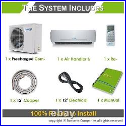 Air-Con 18000 BTU Ductless Mini Split Air Conditioner Heat Pump 18 Seer 220v