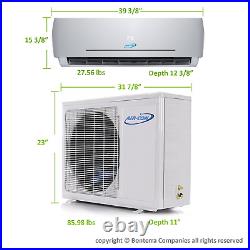 Air-Con 18000 BTU Ductless Mini Split Air Conditioner Heat Pump 18 Seer 220v