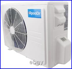 ApooDr 9000 BTU Mini Split AC Air Conditioner Heat Pump Ductless 16.5 Seer 220v