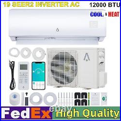 WIFI 12000BTU Mini Split AC/Heating System, 19SEER Inverter Air Conditioner