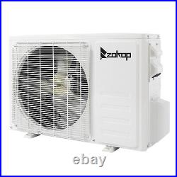 ZOKOP 19 SEER 18000 BTU Ductless Mini Split AC Heating System Inverter Heat Pump