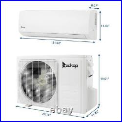 ZOKOP 9000 BTU Air Conditioner Mini Split 19 SEER AC Heat Cooling Home Systems