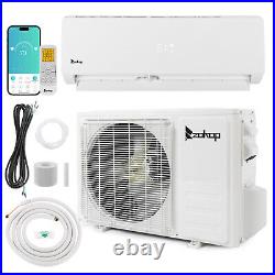 Zokop 24000 BTU Mini Split Air Conditioner Heat Ductless 19 SEER 4-IN-1 Wifi New