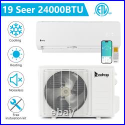 Zokop Home 9000 24000 BTU Mini Split Air Conditioner Heat 19 Seer Inverter Hot